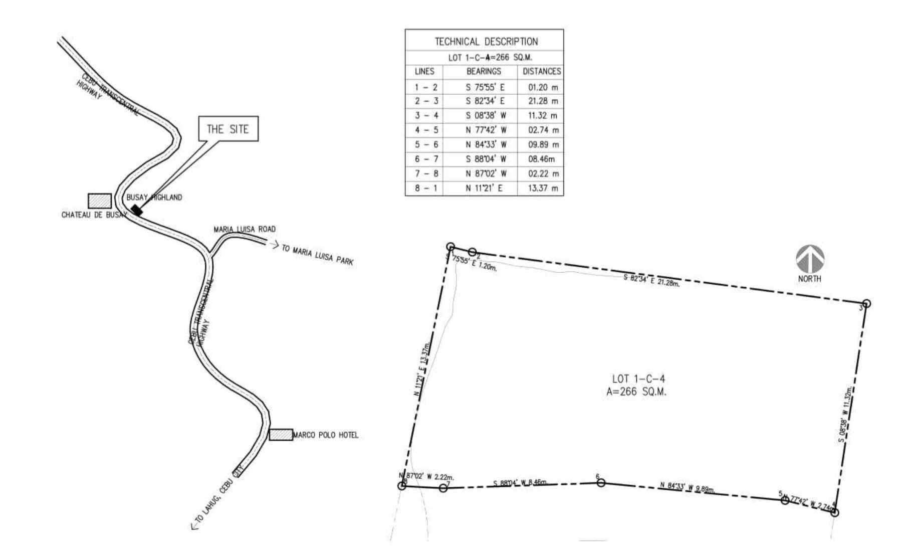 FOR SALE Busay Highlands Prime Lot 266 SQM — Cebu Real Estate Brokerage